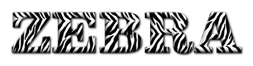 Zebra Print With 워드 Zebra On It 5