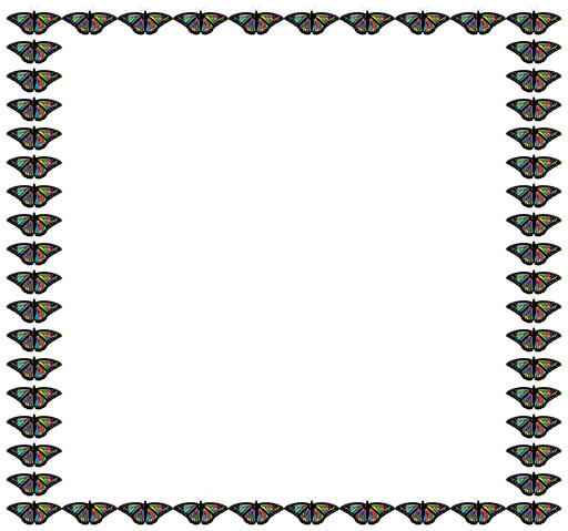 중간에 패턴이 있는 흑백 프레임 (Black and White Frame) [1]