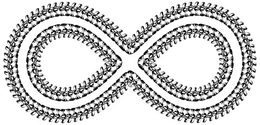 A 검정 과 화이트 이미지 의 an Infinity Symbol(2)