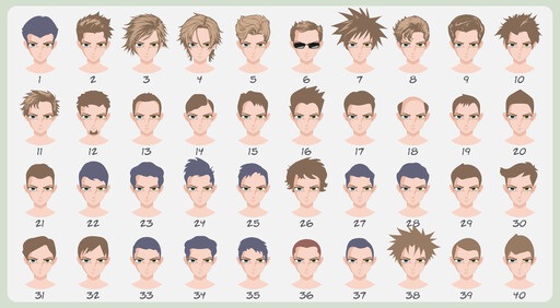 A Chart 의 the 다른 hairs 스타일 용 men