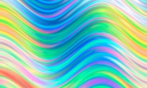 A Colorful Abstract Background With Wavy Lines And Waves