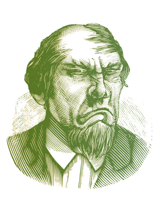 콧수염 을 가진 사람 의 그림