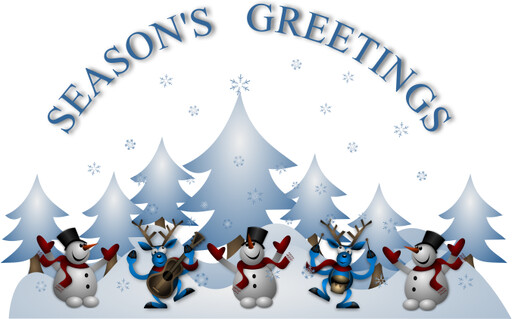 A 그룹 의 Snowmen 에 A Snowy 장면 와 The Words Season S 인사말