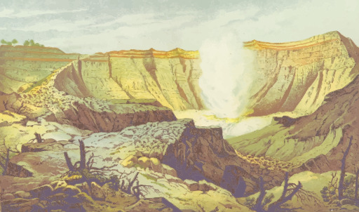 옐로 스톤 국립 공원의 그랜드 캐년, Wyoming