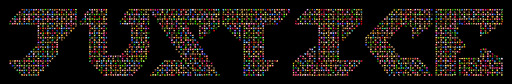Multicolored Letters로 만든 텍스트