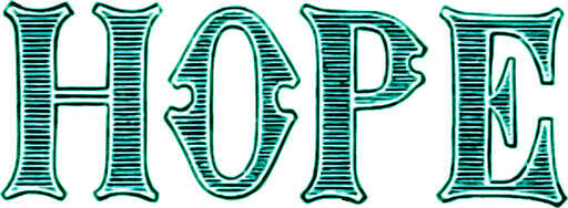 The Word Hope Written In Green Ink On A White Background