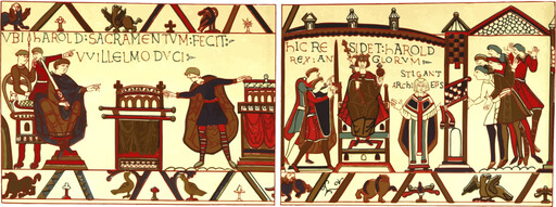 세 패널 Depicting 장면 부터 The 생활 과 Times 의 A Medieval 사람