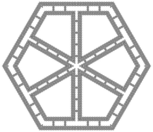 벡터 emblem-manhole-cover-chain-mail