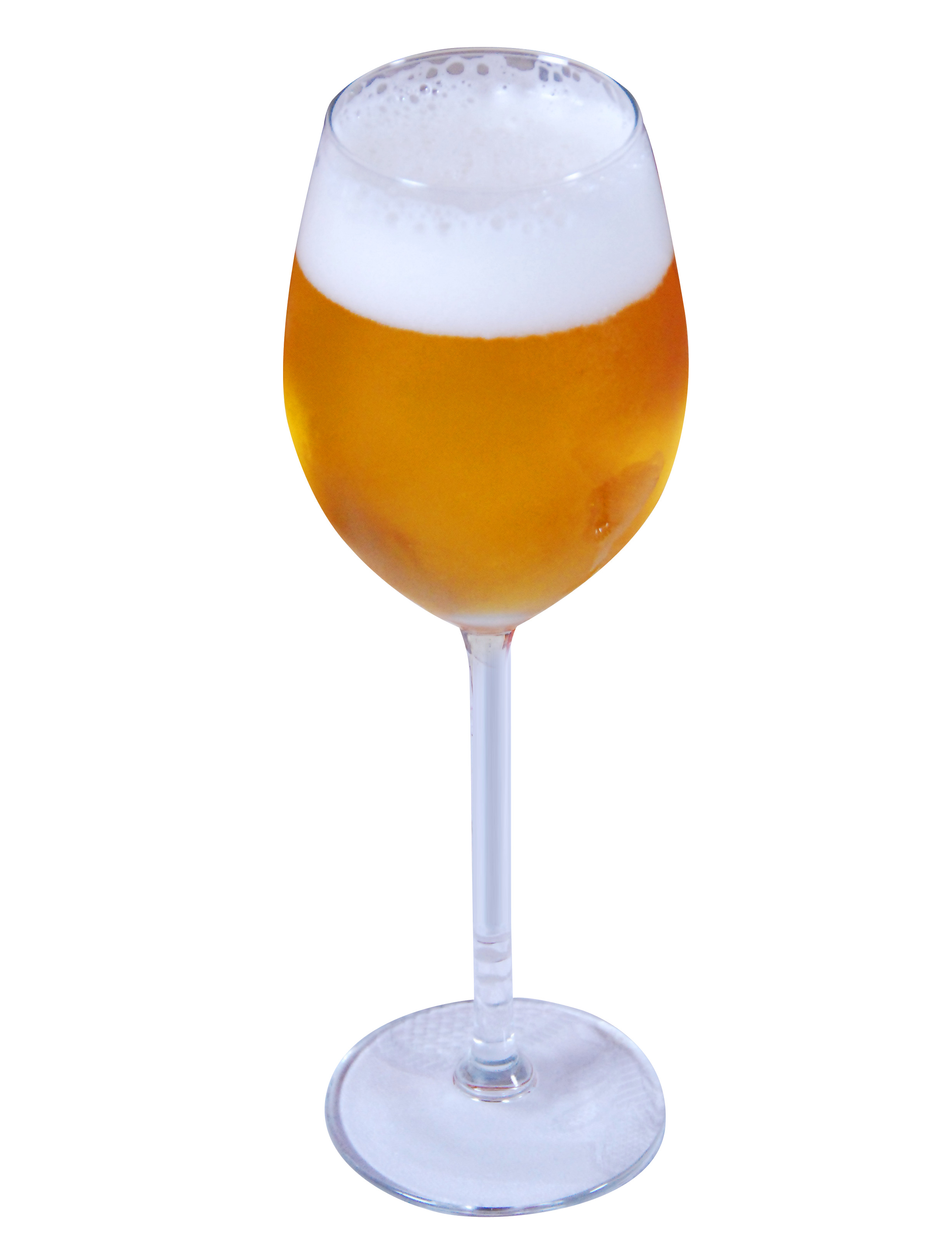 흰색 배경 위의 glass beer