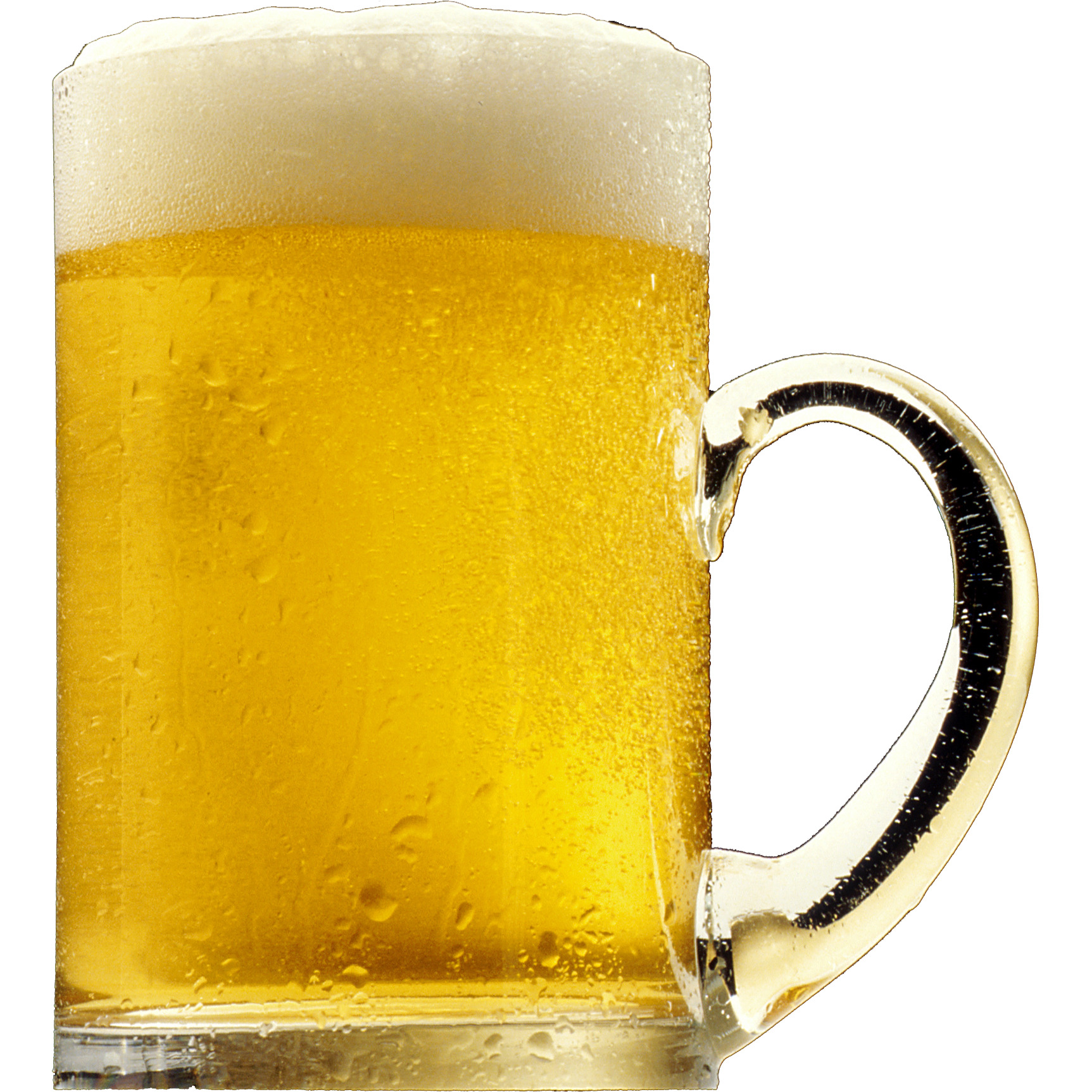 흰색 배경 위의 mug beer