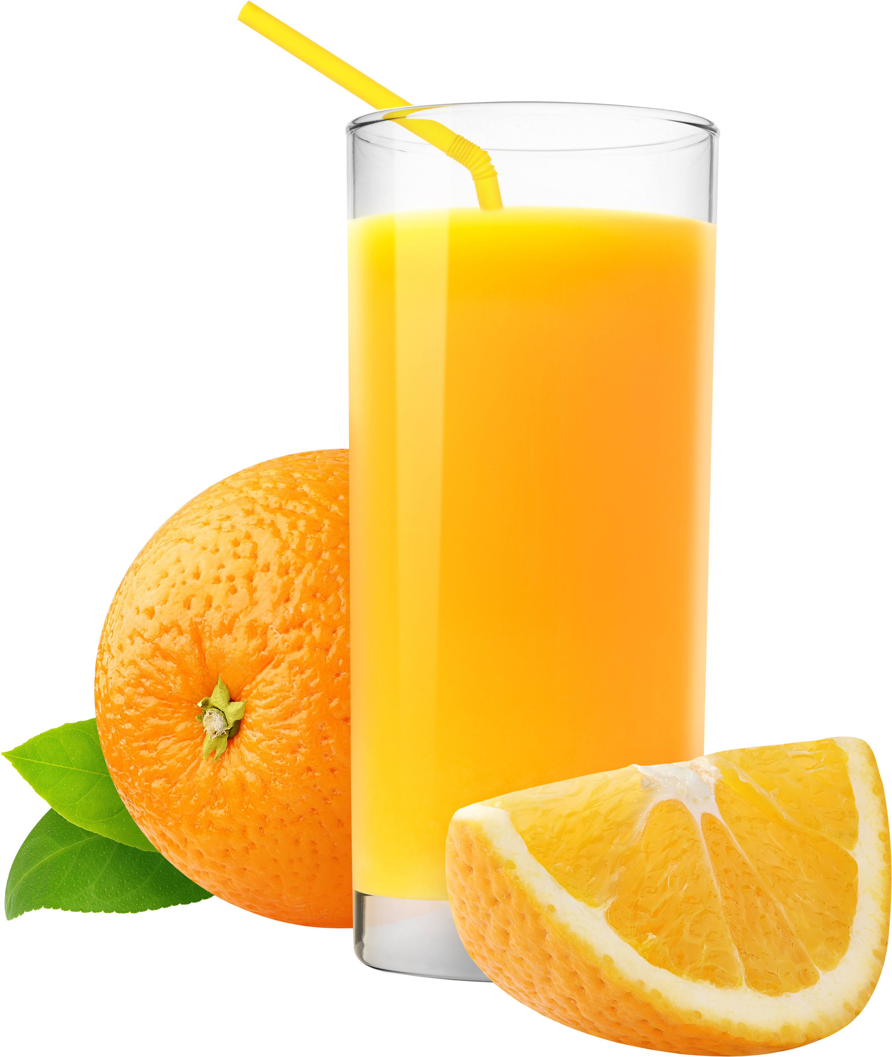 주황색 next to glass 주황색 juice