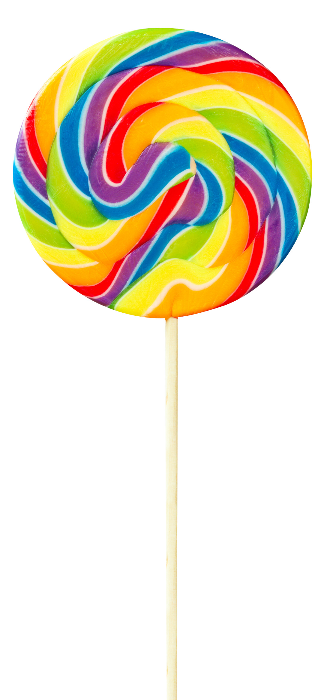 흰색 배경 위의 rainbow colored lobok