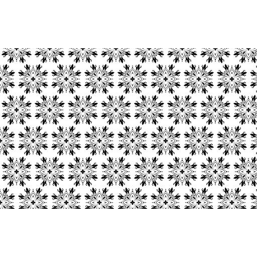 검정과 백색 Damask 본 4