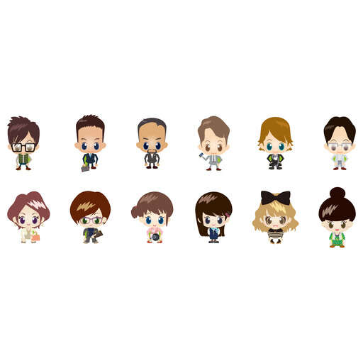 A Group Of Cartoon Characters