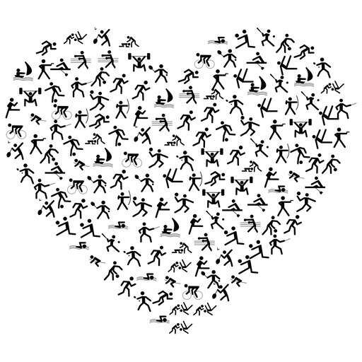 A Heart Made Up Of Running People