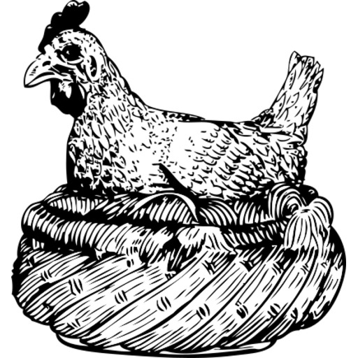 A Hen Laying 에 A Nest