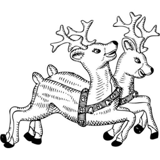 A Reindeer 와 A Sleigh