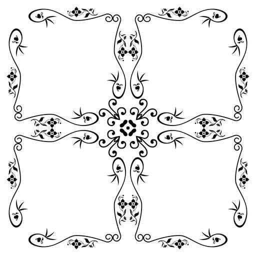A Set Of Four Decorative Frames
