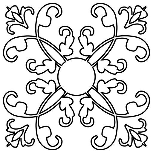 Snowflake 색칠 페이지