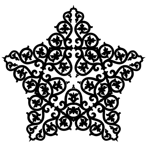 A Snowflake 에 검정 에 A 화이트 배경 10