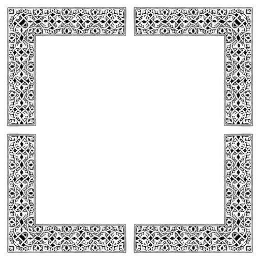 The Book Of Mormons, With A Black And White Pattern On A White Background