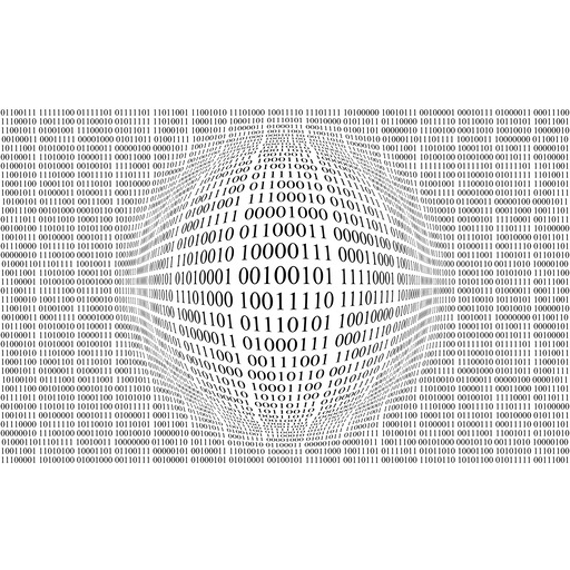 A Computer Science Book With A 검정 과 화이트 이미지 의 바이너리 코드