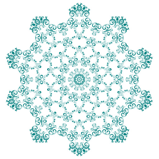 A Snowflake 에 Blue 에 A 화이트 배경