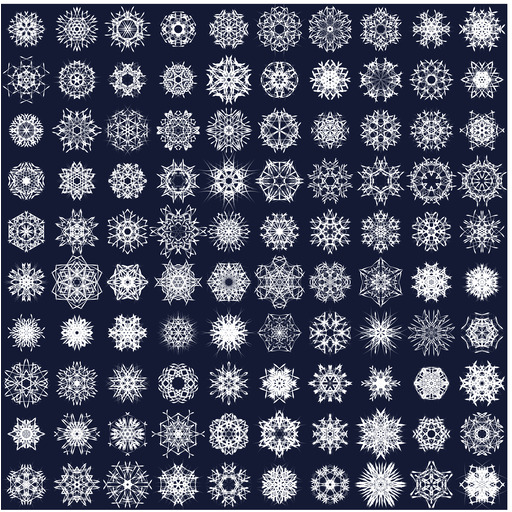 Snowflakes 에 a 어두운 파란색 배경