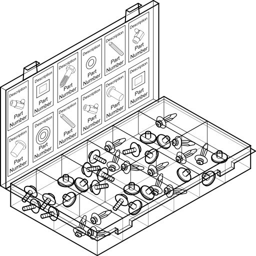 책 있는 Illustrations 의 Various Objects 와 단어들