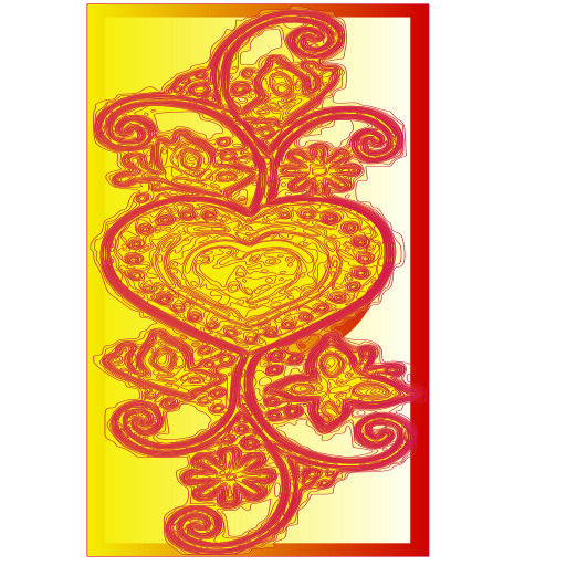 Bookmark 있는 A Heart 가운데 의 Page