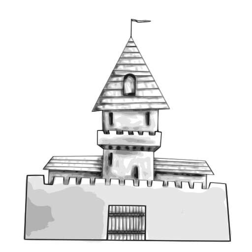 A Tower With A Flag On Top Of The Tower 2