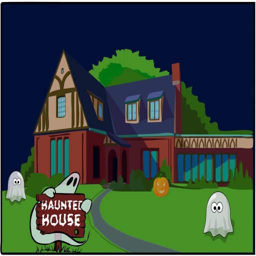 haunted 집 벡터 일러스트 2