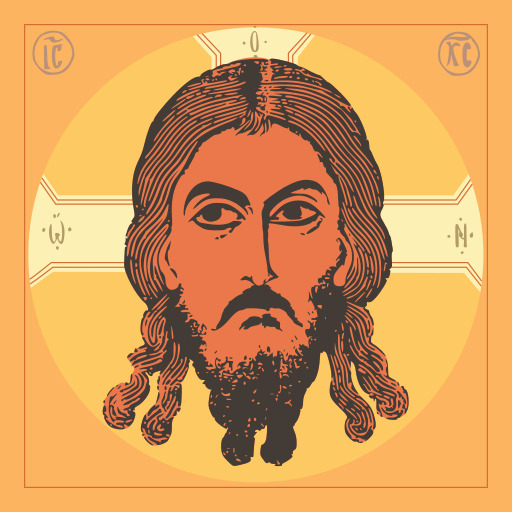 jesus face 벡터 일러스트
