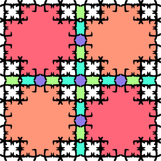 bunt endloskachel 안의 muster 43cb variation
