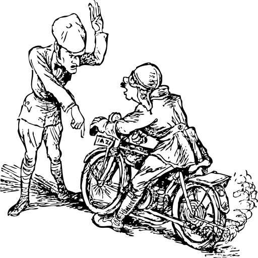 stop that motorcycle