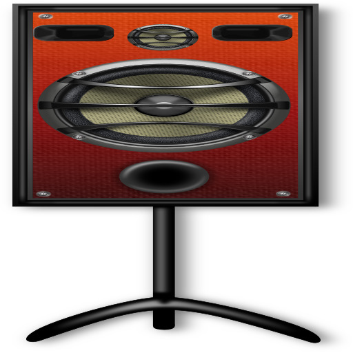 studio speaker 2 주황색 grill