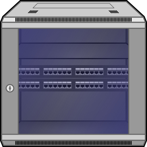 wall mounted network rack