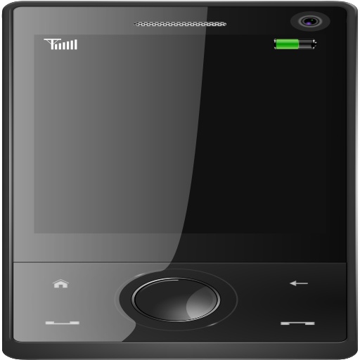 검은색 mp3 player 위의 흰색 배경 스톡 사진
