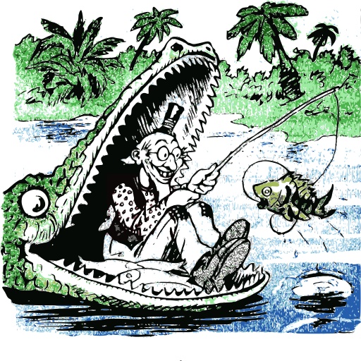 gators 입 안의 물고기ing