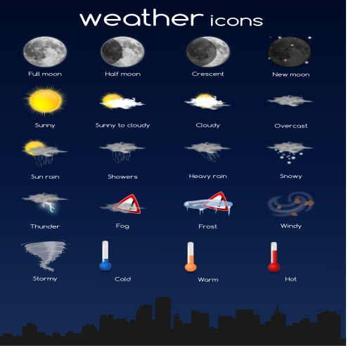 weather 아이콘 complete set