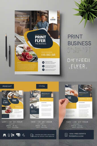 A4 Business Brochure Template Bundle Corporate Brochures
