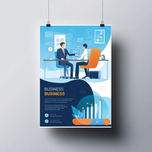 a Poster with a Picture of a Business Meeting
