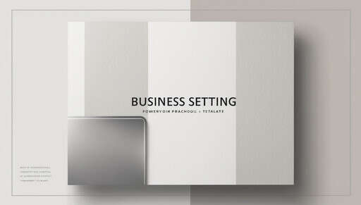 an Image of a Brochure with a Business Setting on It