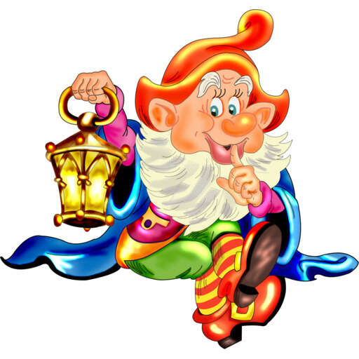 a cartoon character with a lantern in his hand