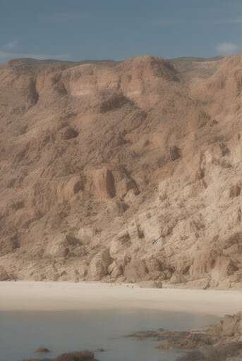 A Horse Standing On A Beach Next To A Body Of Water