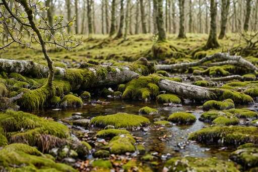 branches in bog